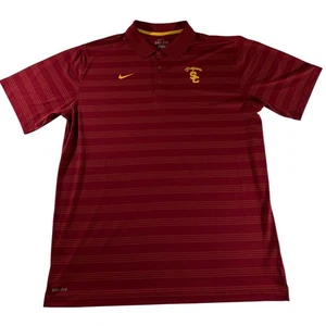 Nike Dri-Fit USC Trojans Hombre Polo Talla XXL Rojo - Imagen 1 de 8