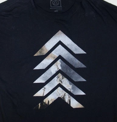 Black Scale Fall From Grace Mens Xl Shirt Burning Church 5 Point Satan - Image 1 of 4