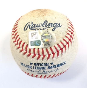 8-1-23 Brewers at Nationals Game-Used Baseball CJ Abrams/Freddy Peralta COA - Picture 1 of 3