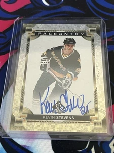 2024-25 SP Authentic KEVIN STEVENS Pageantry Auto Pittsburgh Penguins #P-74 - Picture 1 of 3