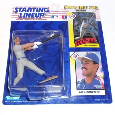1993 JUAN GONZALEZ Starting Lineup * TEXAS RANGERS * MLB Baseball Figure + CARDS - Image 1 of 4