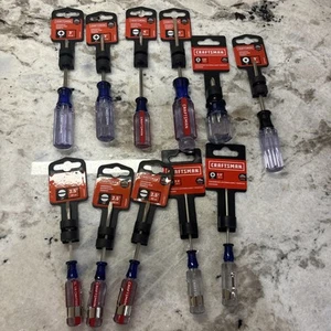 Lot of 13 Craftsman Screwdrivers Brand New Flat And Phillips Different Sizes - Picture 1 of 7