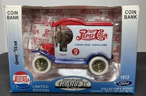 Ford Pepsi Cola Delivery Car Gearbox Toy 1912 1:24 Scale Die Cast Coin Bank NIB - Picture 1 of 8