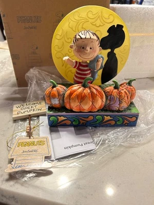 Jim Shore Peanuts The Great Pumpkin 50th Anniversary Lights Up RARE *AS IS READ* - Image 1 of 4