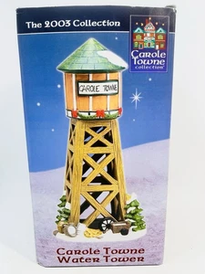 Carole Towne Village Wasserturm Weihnachten 2003 Lemax Holiday #201506 Kartonschaden - Bild 1 von 9