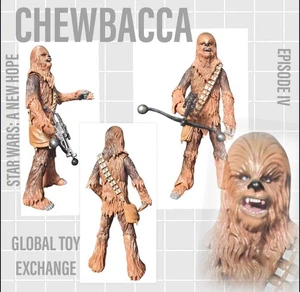 FIGURA HASBRO SERIE ARCHIVO CHEWBACCA SERIE NEGRA STAR WARS 6 PULGADAS - Imagen 1 de 6