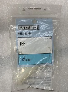 Hose Barb 1/2” ID plastic Tee Everbilt Brand - Picture 1 of 4