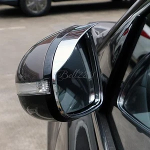 For Sportage 2016-2019 Chrome Rearview Mirror Visor Cover Shield Sun Rain Guard - Bild 1 von 7