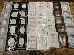 Perfectly Posh Face Care Samples LOT Of 40 Impish Eyes Envy This Bare It All BFF - Picture 1 of 12