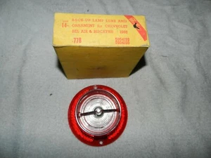 NORS 1963 Chevy Bel Air Biscayne backup  lens GM #5954192 / 95 Glo-Brite pair - Picture 1 of 12