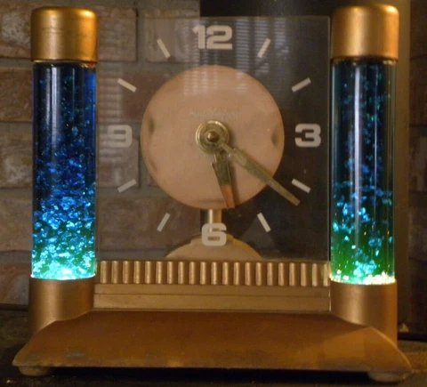 Vintage Mid Century MasterCrafters No 47 Action Starlight Lava Lamp Clock Cover