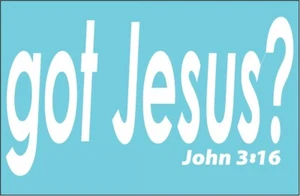 Go Jesus Vinyl Die Cut Decal Bulk Pack Of 4 - Picture 1 of 1