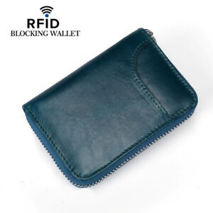 Leather Short Credit Card Bag RFID Multi-card Soft Surface Card Cowhide Wallet
