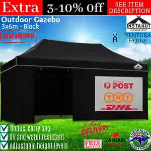 Instahut 3x6m Outdoor Gazebo Folding Marquee Tent Outside Party Pavilion Canopy - Picture 1 of 12