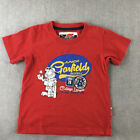 Garfield Baseball Kids Boys T-Shirt Size 8 - 9 Years Red Short Sleeve Top