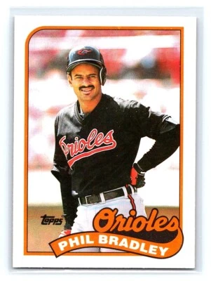 1989 Topps Traded Phil Bradley Baltimore Orioles #13T - Image 1 of 2