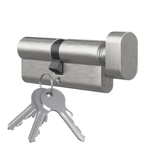 Profilzylinder mit Knopf Knopfzylinder Messing Türschloss Schloss Knaufzylinder - Bild 1 von 5
