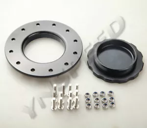 Aluminum 4" OD Fuel Cell Filler Cap Assembly For RCI Fuel Cells Black - Picture 1 of 5