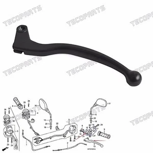 Cast Alloy Black Clutch Lever Only for Honda CBR 125 R 2004-2016 15 14 13 12 11 - Bild 1 von 5