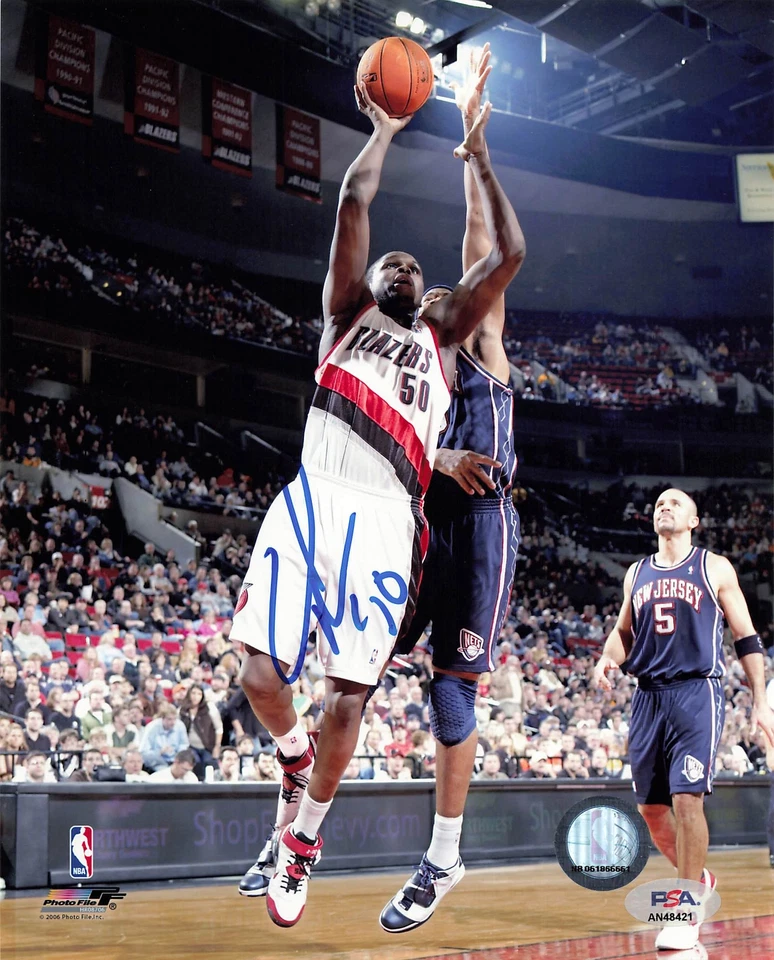 Foto autógrafa firmada por Zach Randolph Trail Blazers 8x10 PSA/ADN AN48421 Foto 1 de 1