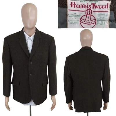 Abrigo Deportivo Harris Tweed Espiga Verde Oscuro Lana Talla 40S De Colección Años 40 Segunda Guerra Mundial Foto 1 de 4