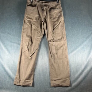 The North Face Men Jeans Size 34 Brown Denim Cotton Stretch Pockets Straight Leg - Picture 1 of 13