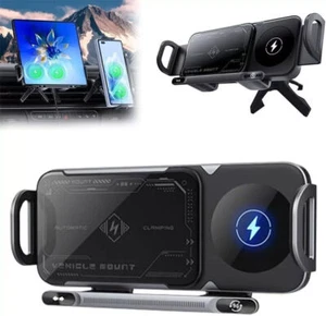 2 in 1 Auto Rotating Phone Holder High Intelligent Mobile Phone/Pad Holder New - Zdjęcie 1 z 14