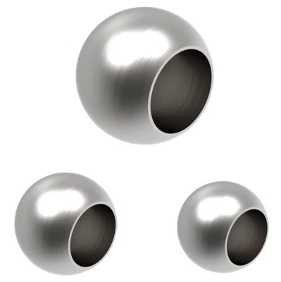 SELLON24 Vollkugel Edelstahl Edelstahl Kugel Abschlusskugel Geländer Stab Rohr 10/12/14mm
