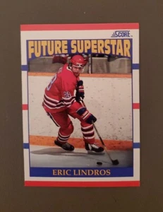 1990 Score Eric Lindros NHL tarjeta de hockey de novato #440 Future Superstar - Imagen 1 de 2
