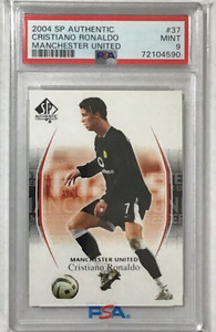 2004 SP AUTHENTIC CRISTIANO RONALDO MANCHESTER UNITED #37 MINT PSA 9