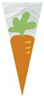 20,40 Easter Carrot Cone Gift Party Bags Cellophane Kids Party Twist & Ties Eggs
