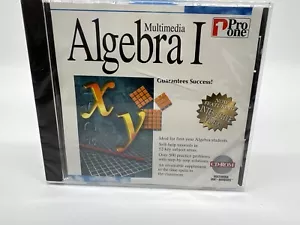 Pro One Mathematics Algebra I High School Math CD-ROM Windows New Sealed - Picture 1 of 2