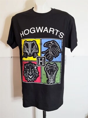 Hogwarts Harry Potter Black T-Shirt Size M Medium NWT Wizarding World - Image 1 of 4