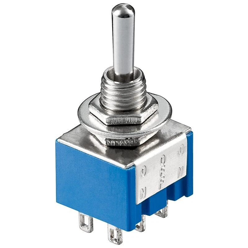 KNX4 Low-Cost-Miniatur-Kippschalter 2x EIN/AUS/EIN