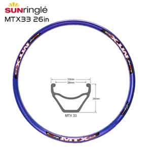 Llanta Sun Ringle MTX33 26" 32H llanta de bicicleta llanta de disco soldado de alta calidad - Imagen 1 de 3