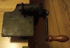 Antique Iron Hand Crank Pinking Machine Fabric Cutter