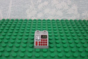 Duplo Slant Angled Sloped Brick Replacement Part Gray Cash Register Printed  - Picture 1 of 1
