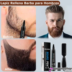 Pluma Rellenadora de Barba, Lápiz Facial de Hombres, Pincel Barbero Masculino - Imagen 1 de 14