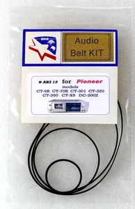 Belt KIT for PIONEER CT-6R CT-70R CT-301 CT-320 CT-350 CT-X9 etc Cassette Player - Picture 1 of 5