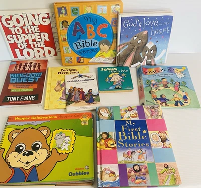 Childrens Kids Religious Book Bundle x10 Jesus Religion God Bulk Lot - Free Post - Image 1 of 4
