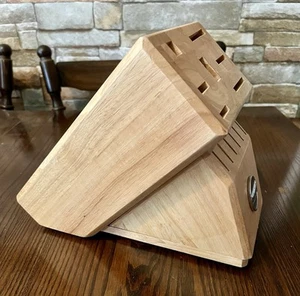 KitchenAid Wooden Knife Block 13 Slot Removable Steak Knife Block GrannyCore - Picture 1 of 9
