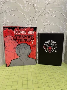 Stranger Things Coloring Book & Notebook Lot Set Hellfire Club - Foto 1 di 10