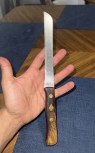 RARO Vintage Friedr-Herder Abr. Cuchillo para pan Sohn Solingen Alemania logotipo de pala - Imagen 1 de 3