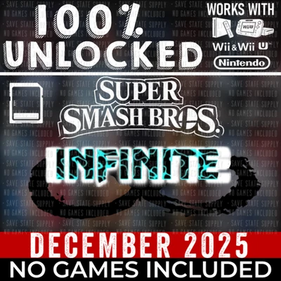 Super Smash Bros. Infinite Nintendo Wii SD Memory Card 100% UNLOCKED - Image 1 of 3
