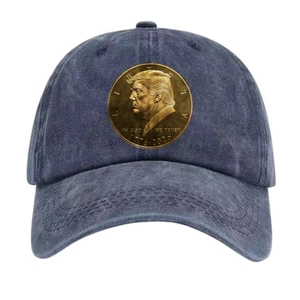 Trump Gold Coin Graphic Baseball Cap - Picture 1 of 15