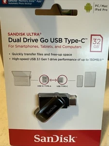 SanDisk Dual Drive Go 32GB USB Type C - Picture 1 of 2