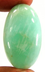 75.90 Ct Natural Green Amazonite Loose Gemstone Cabochon Wire Wrap Stone - 25805 - Picture 1 of 2
