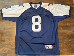 Camiseta de fútbol americano Reebok NFL Equipment Troy Aikman #8 52 Dallas Cowboys alternativos - Imagen 1 de 24