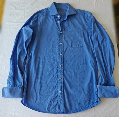 Van Laack Mens Blue Classic Shirt, Excellent fabric, 40 size - Image 1 of 4