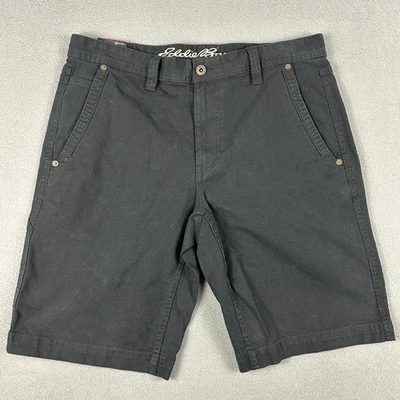 Pantalones Cortos Eddie Bauer Para Hombres 34 Pantalones Cortos de Senderismo de Lona Bolsillo Utilitario Clásicos Negros Nuevos con Etiquetas Foto 1 de 4